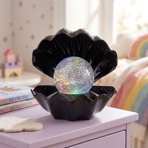 Rgb led tischleuchte muschel - tischleuchte,