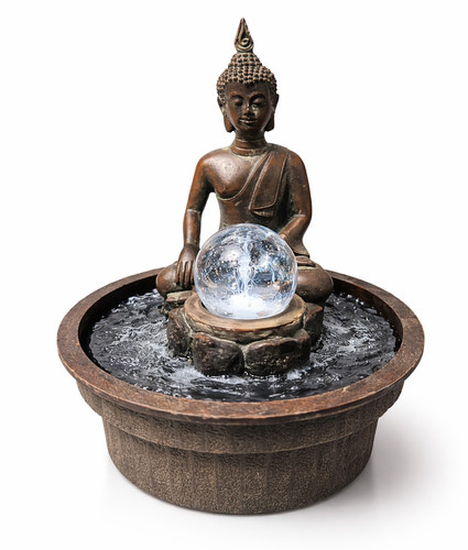 Buddha zimmerbrunnen braun - buddha,